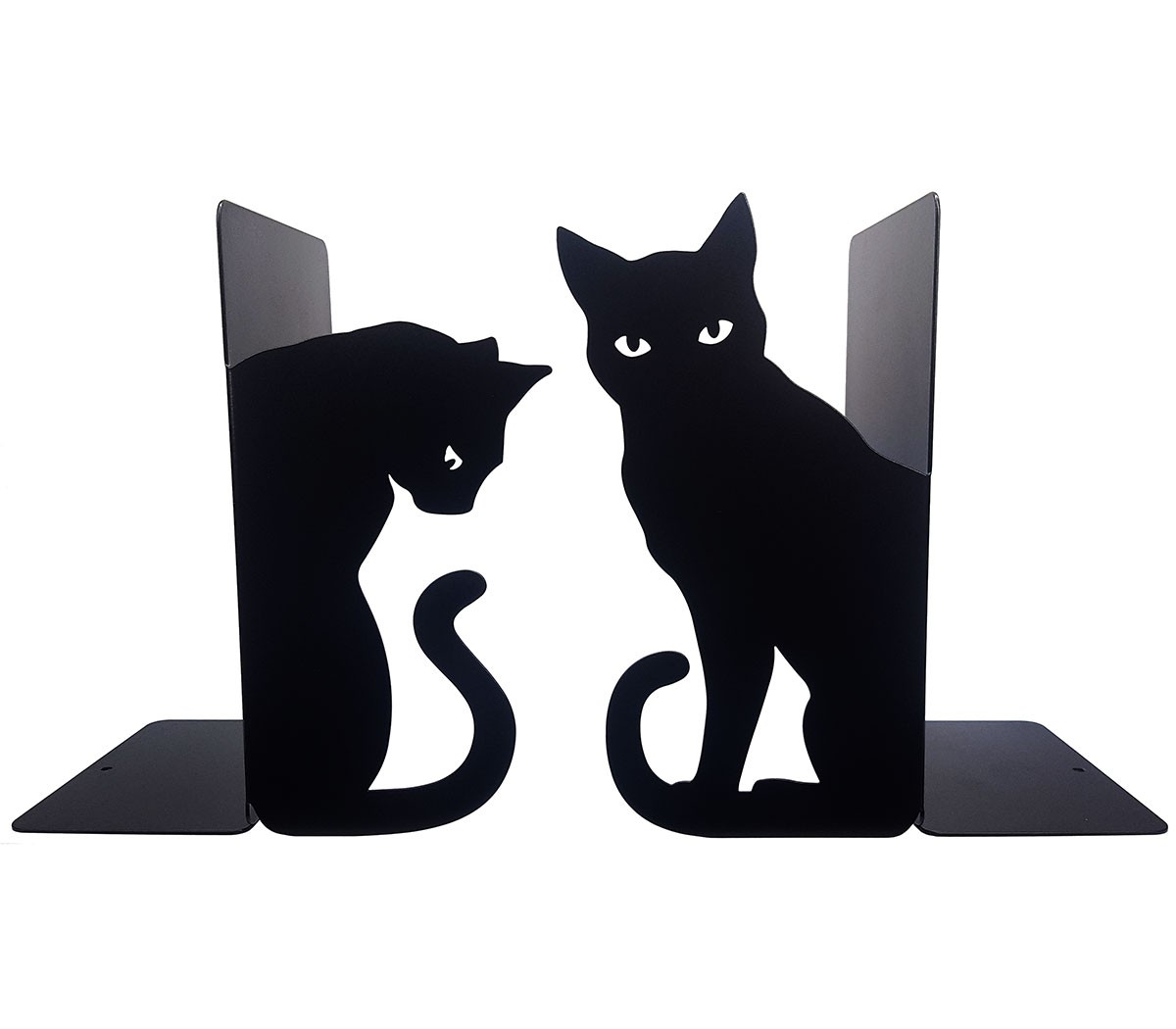 Serre-livres En Métal Noir Animaux Chat - Meuble d'appoint - Banc
