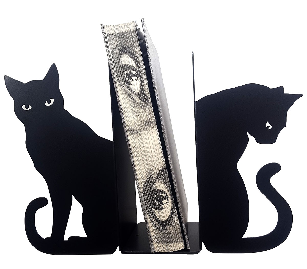 Statuette serre-livres chats