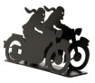 Motorcycle letter rack with scratch