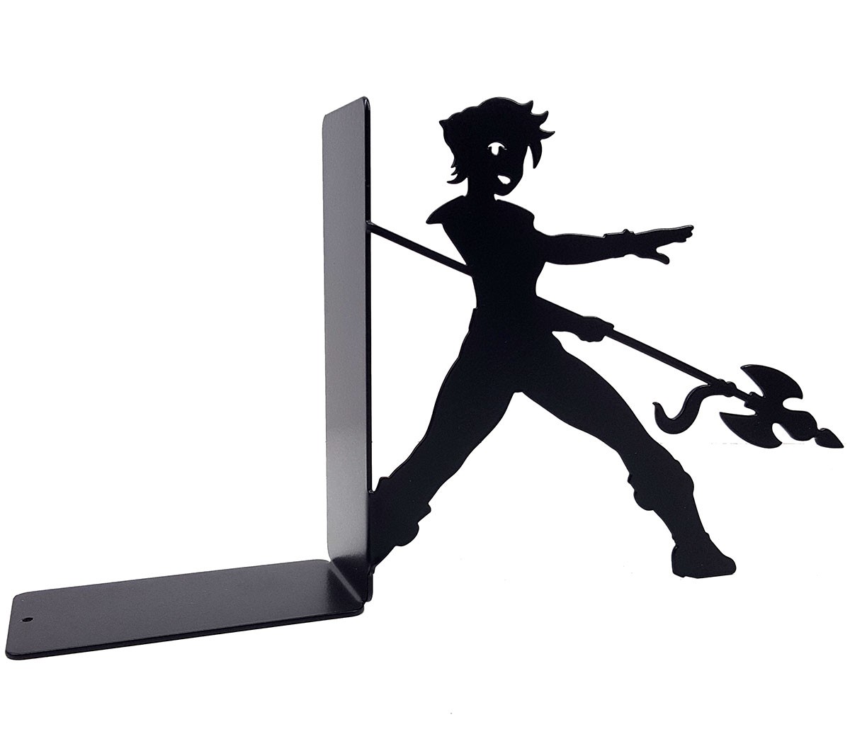 Manga style metal bookends to decorate teenage shelves