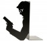 The killer, a black metal bookends to decorate bookcase