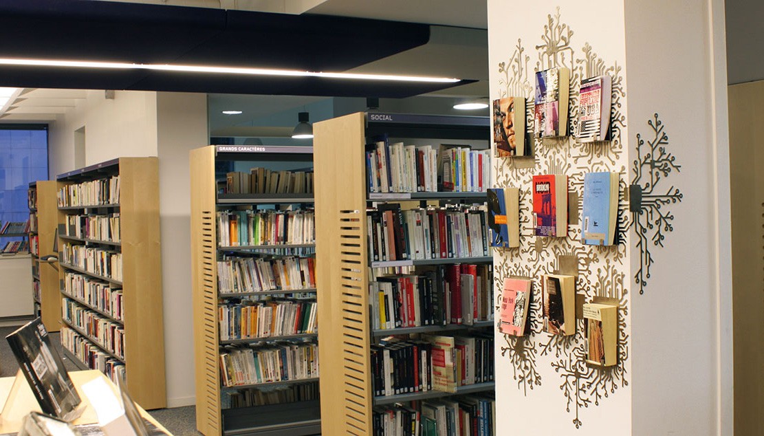 One-off MLK display for the Malakoff media library France